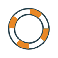 Symbolische Darstellung von Hilfe: Ein Rettungsring als Zeichen für Unterstützung in Notlagen.